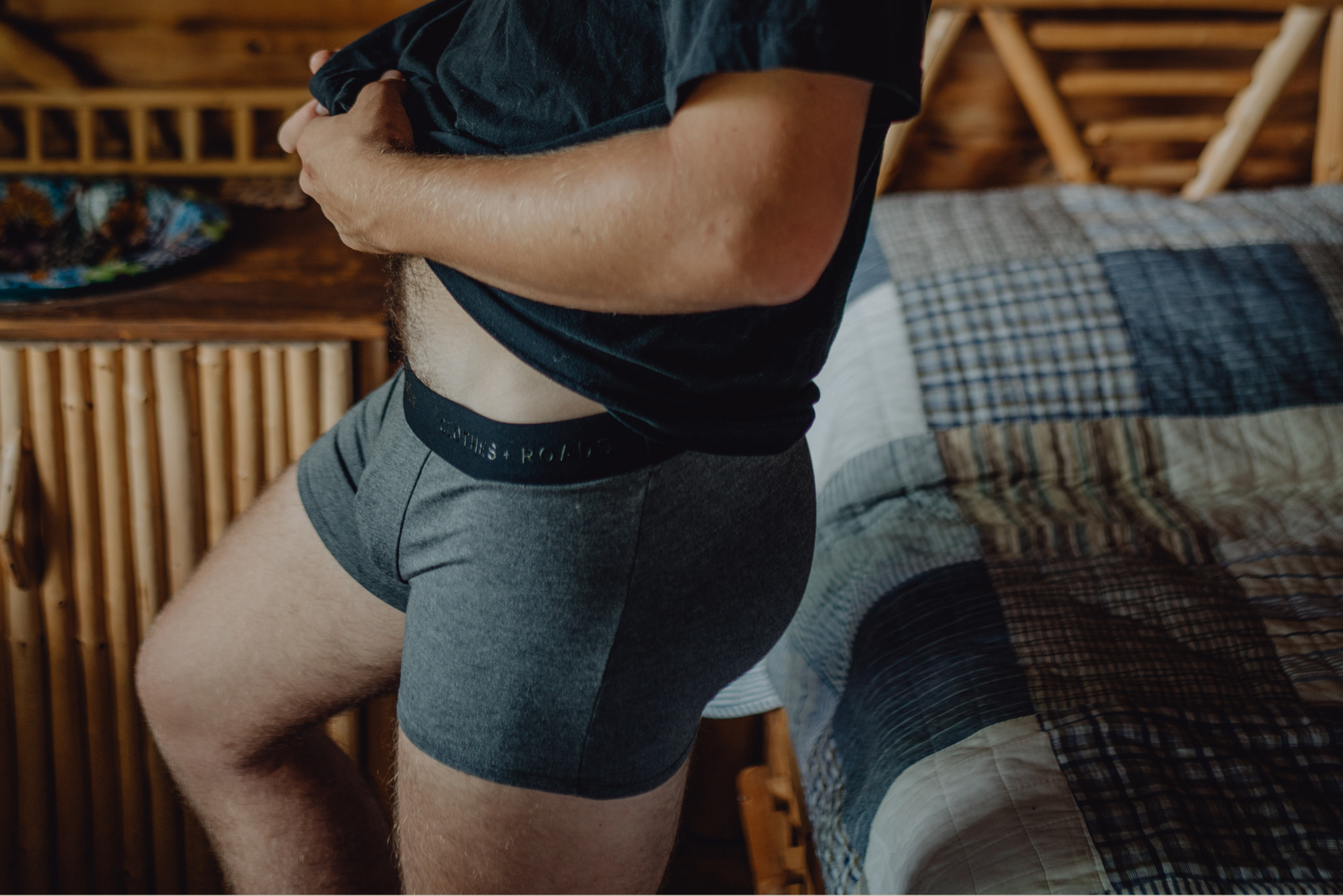 men's boxer brief grey