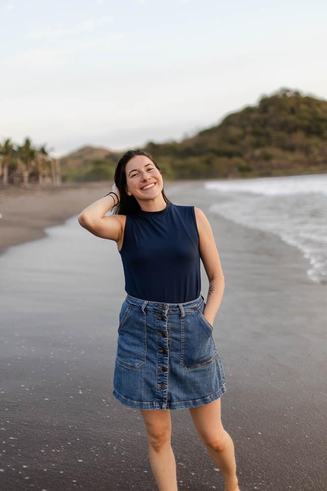 The Minimalist Camisole Top Clothes & Roads X-Small Navy Blue