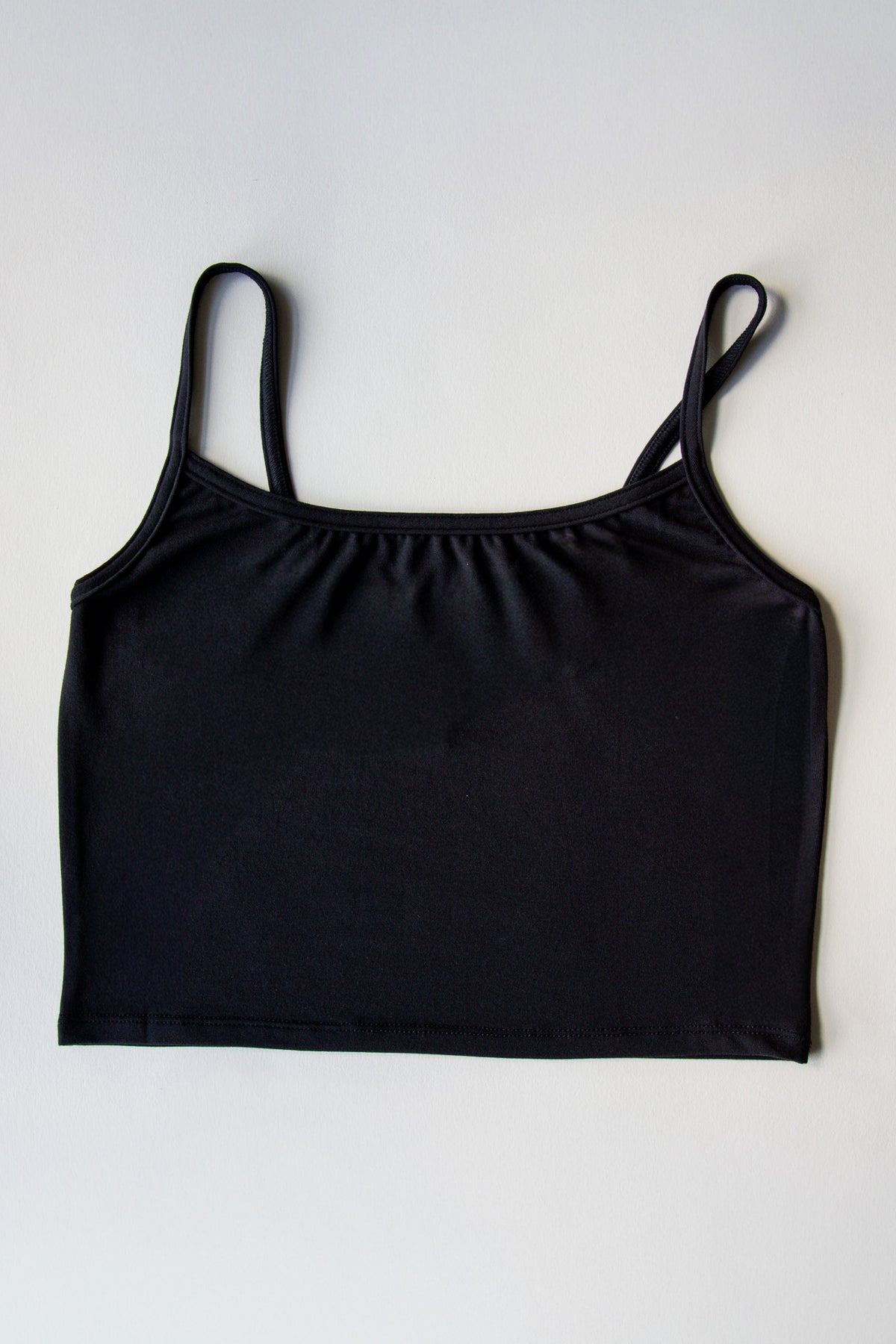 Crop top zéro déchet à fines bretelles