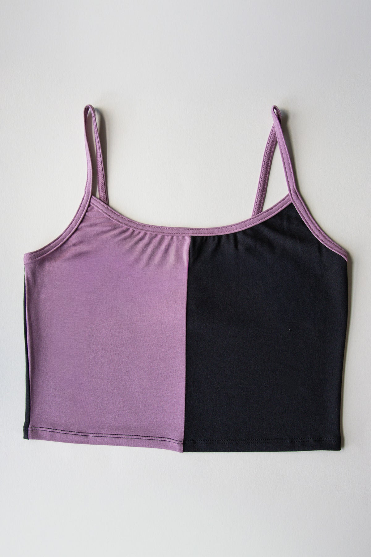 Crop top zéro déchet à fines bretelles