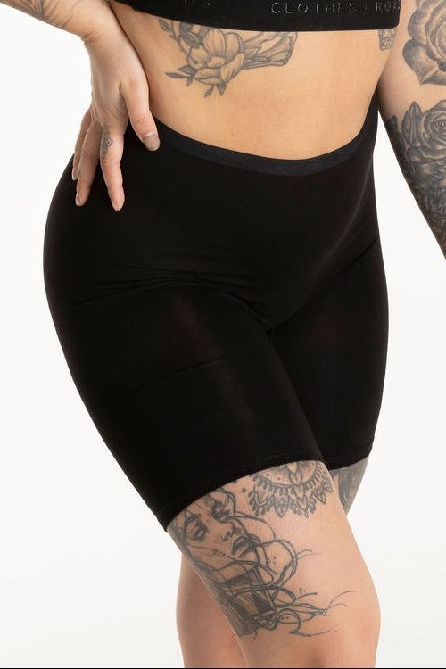 Black long women's boxer