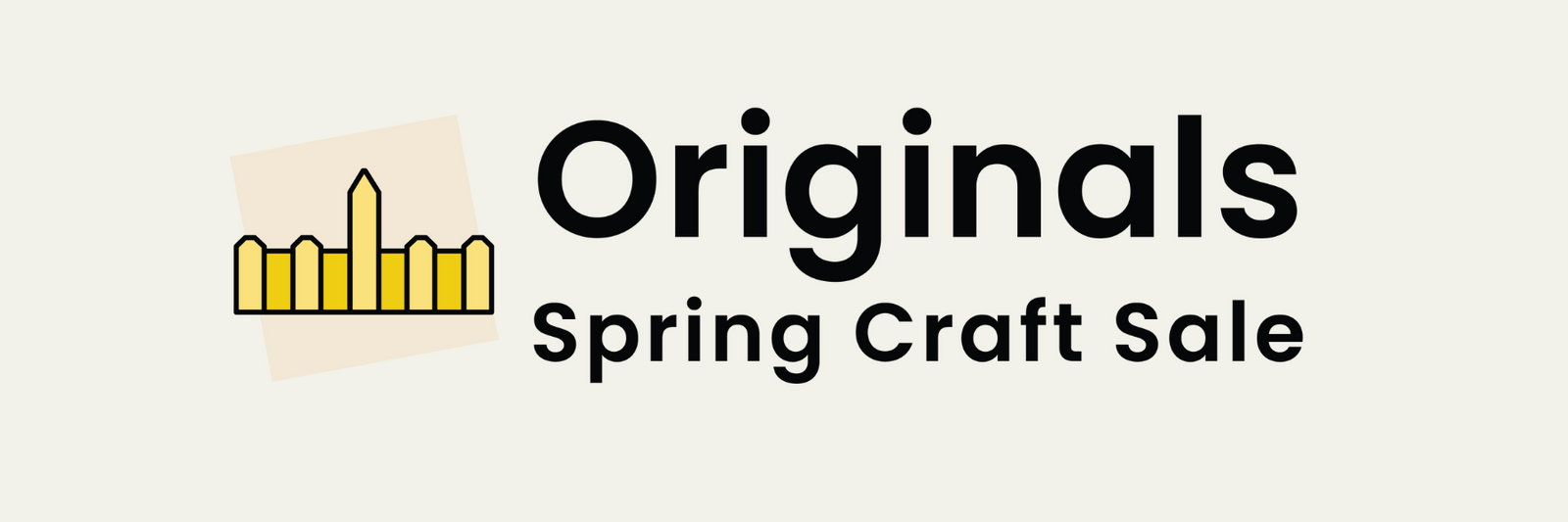 Logo de l'Originals Spring Craft Sale, un salon de métiers d’art présentant des créateurs canadiens au printemps