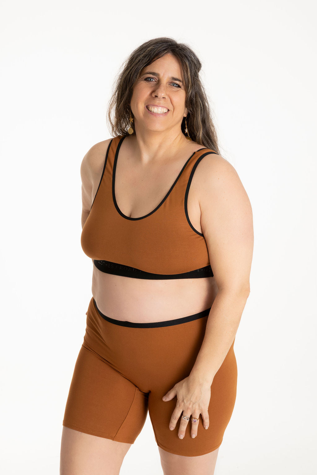 Redwood bralette and redwood long women's boxer