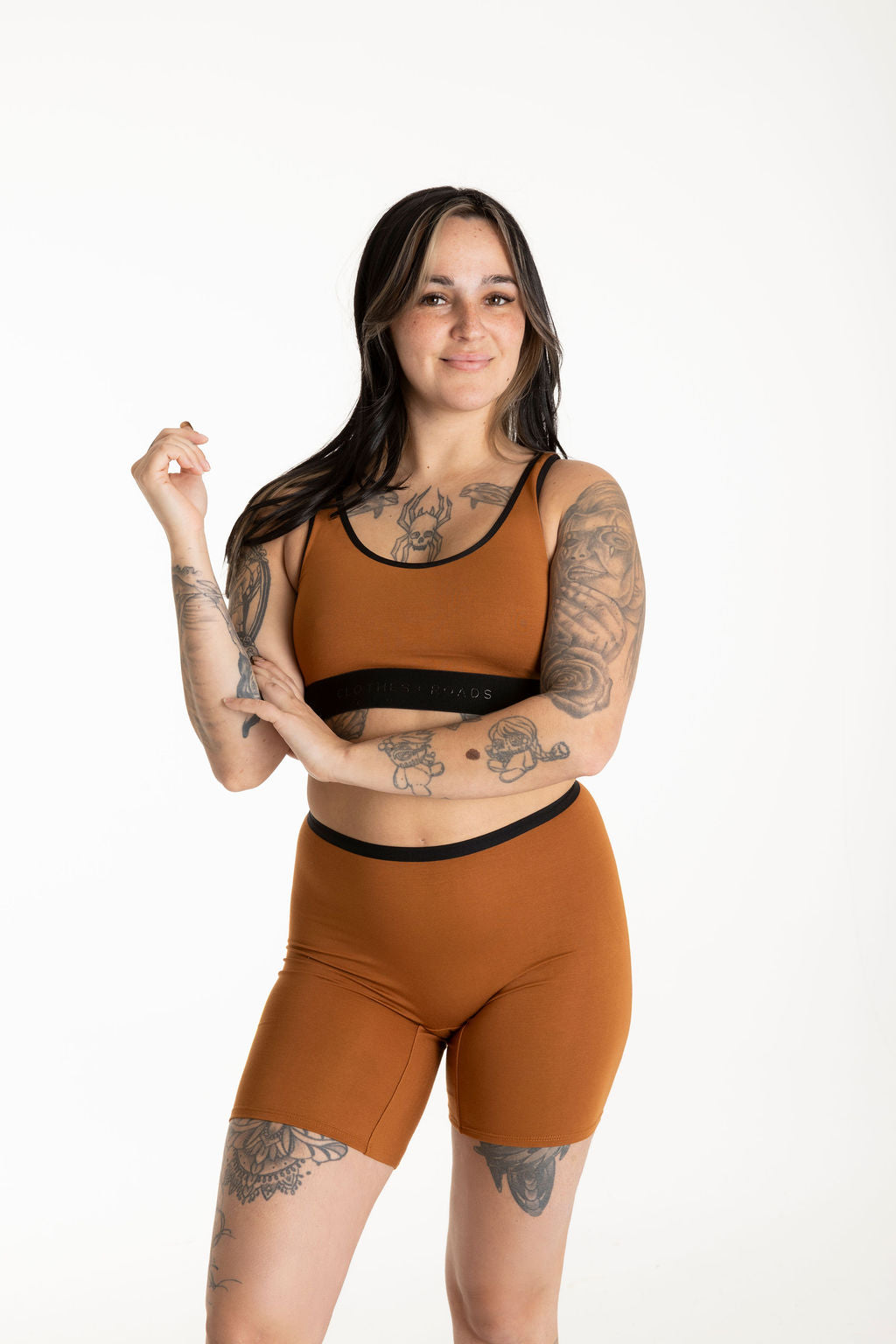 Redwood bralette and redwood long women's boxer