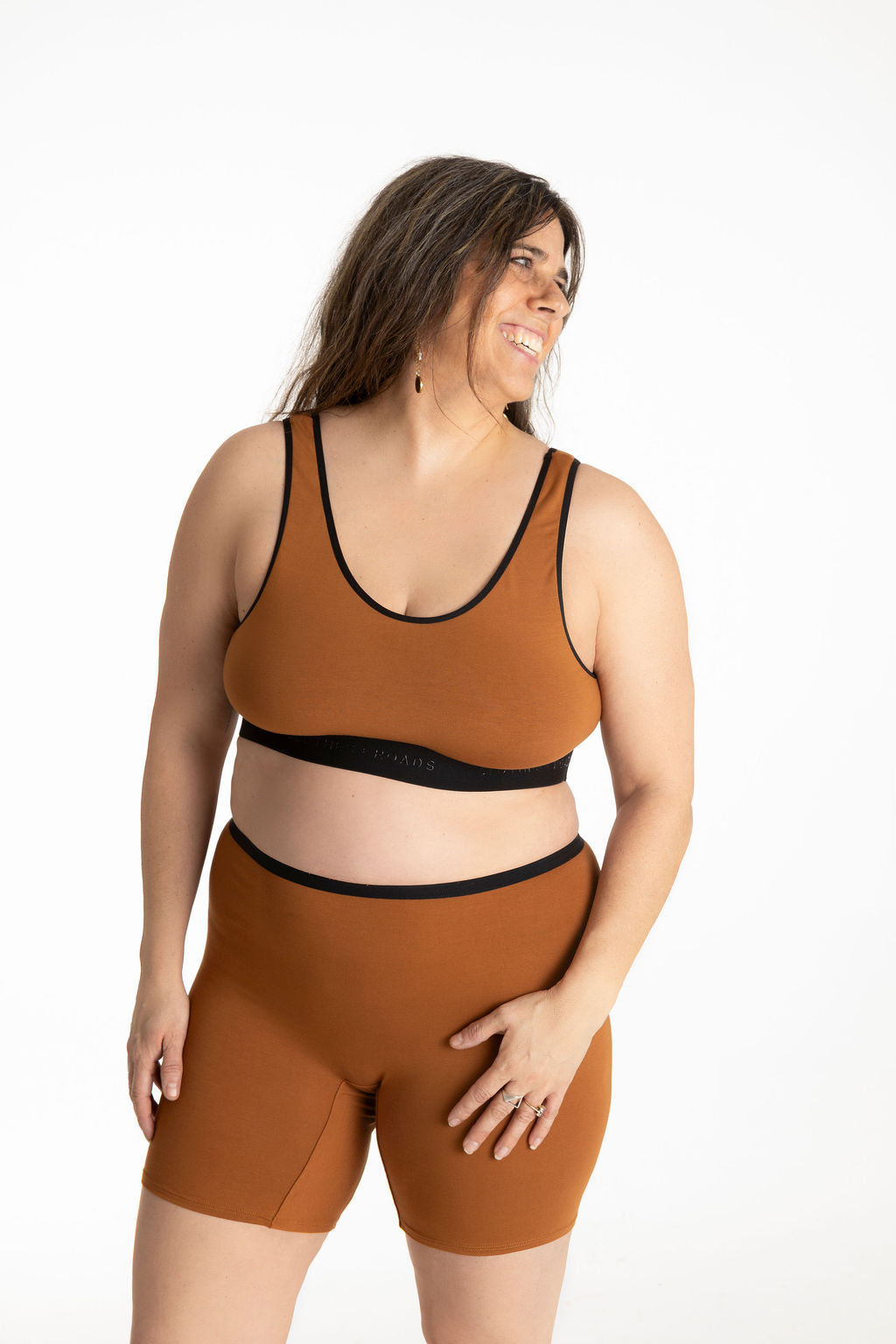 Redwood bralette and redwood long women's boxer