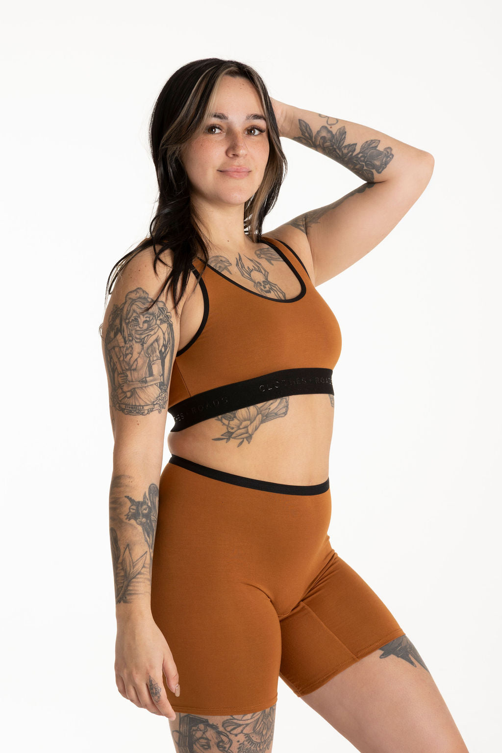 Redwood bralette and redwood long women's boxer