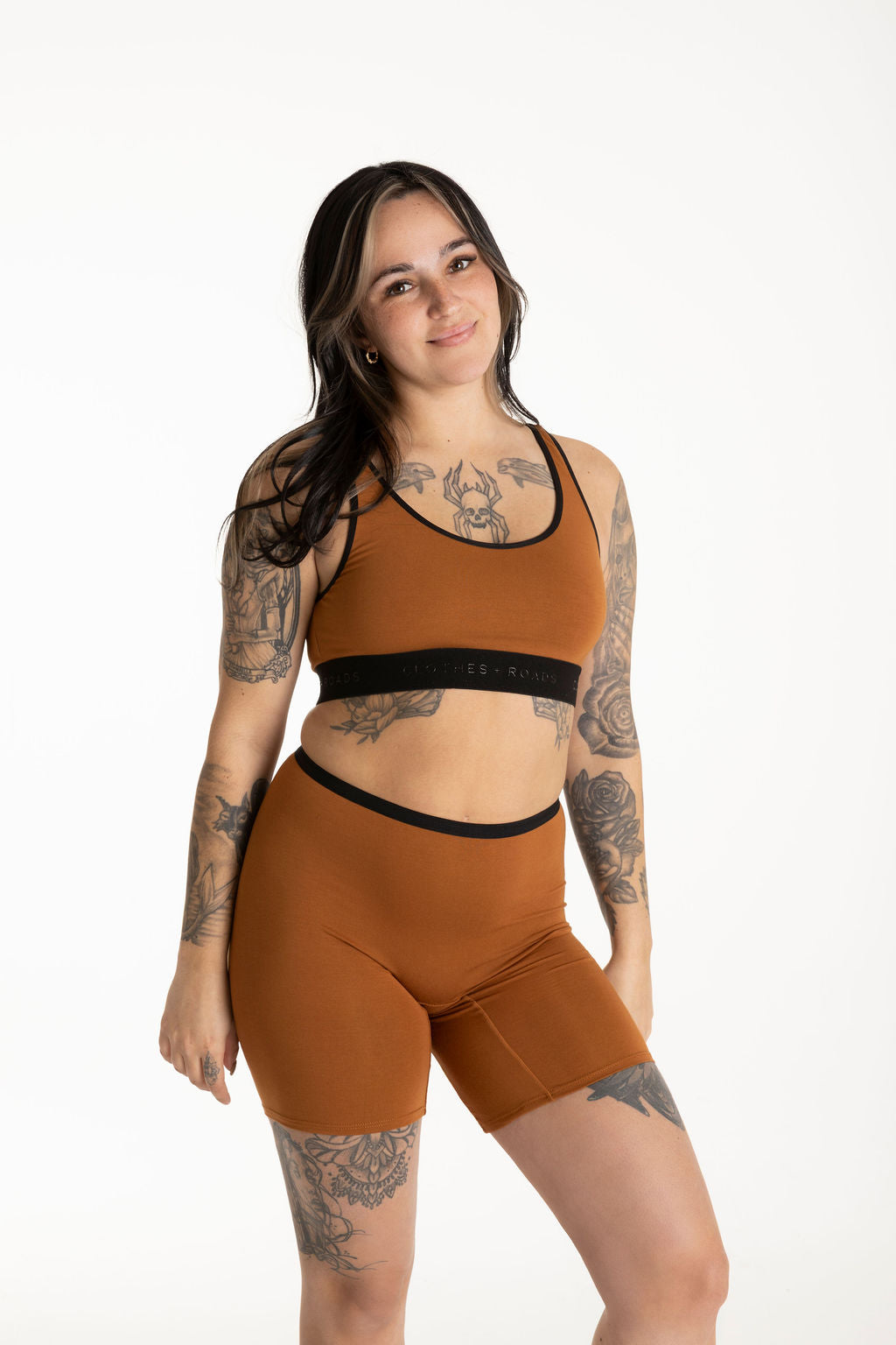 Redwood bralette and redwood long women's boxer