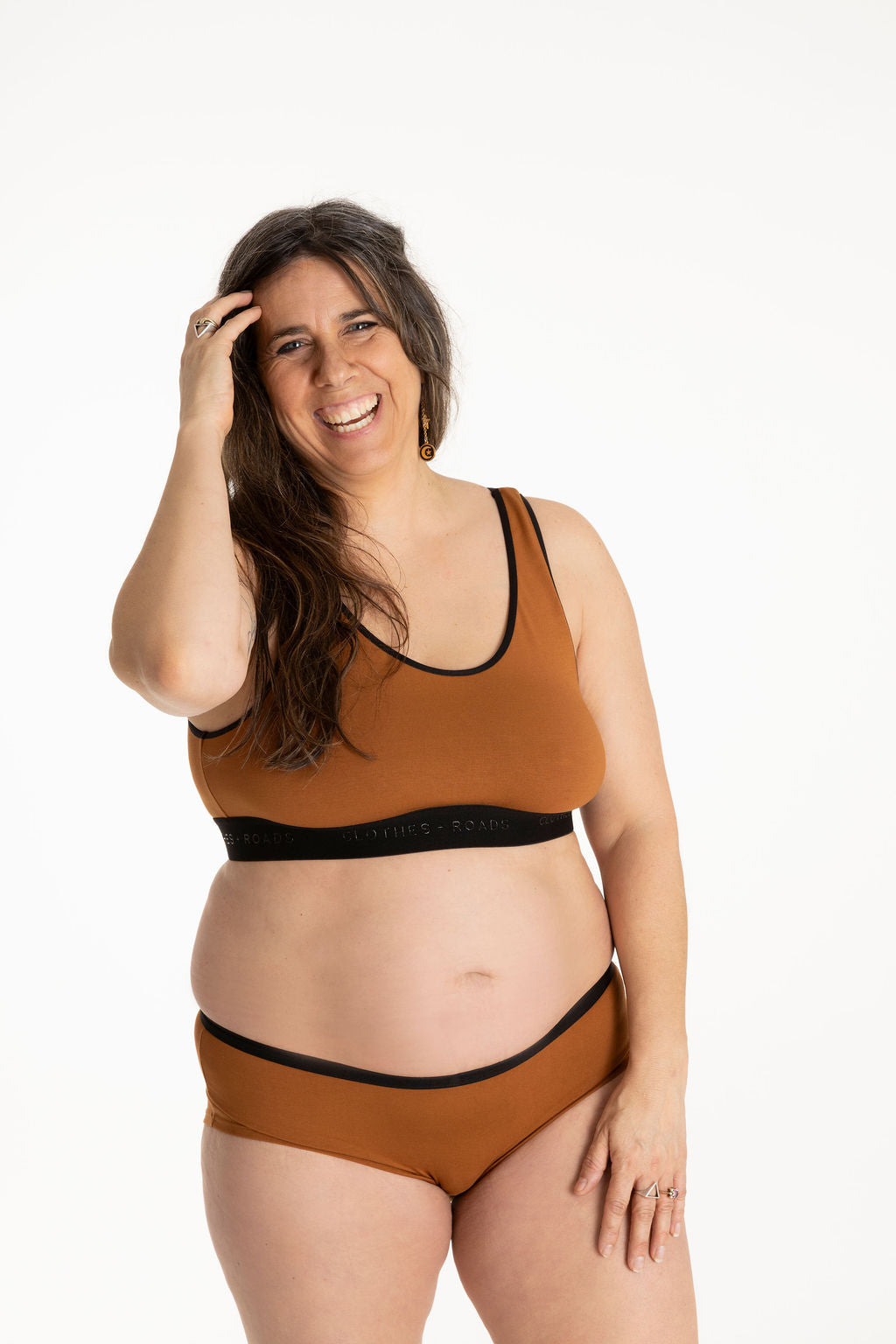 Redwood bralette and redwood women's hipster boybrief underwear
