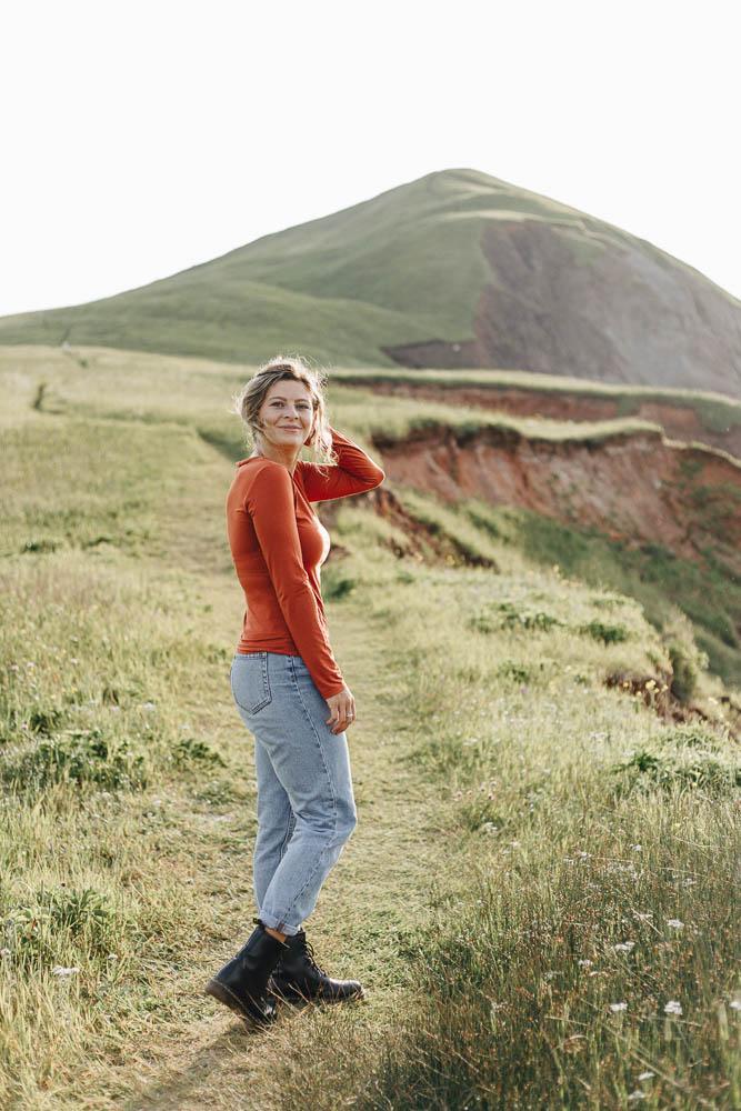 The Wanderer Longsleeve Shirt Top Clothes & Roads X-Small Burnt Orange 