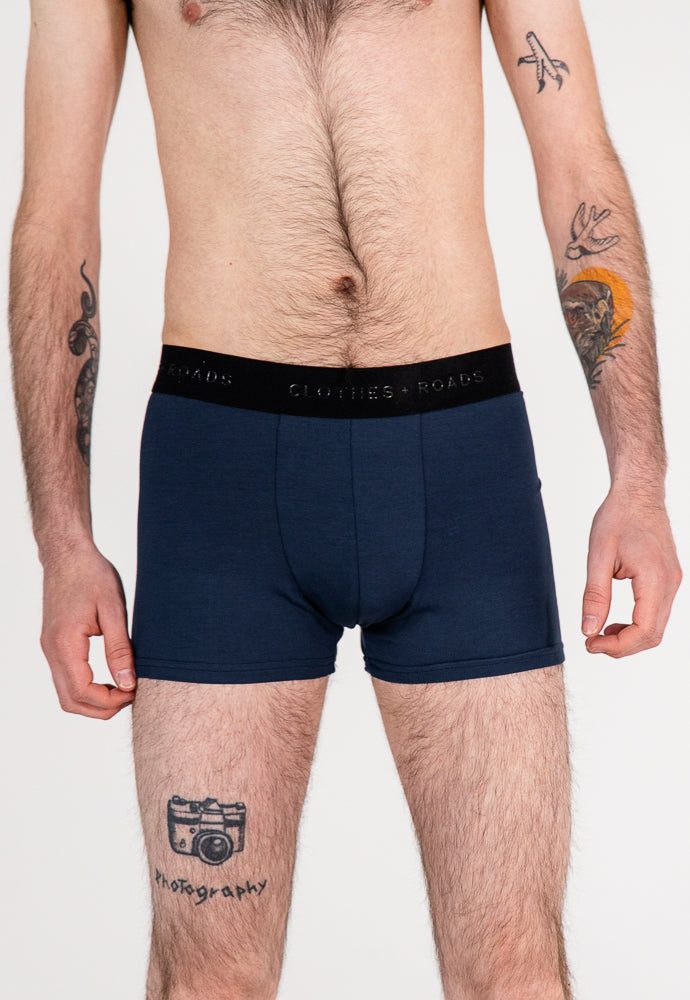 Camo Blue Bamboo Boxer Briefs by Beau Ties of Vermont