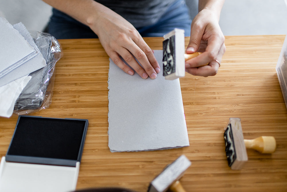 Greeting Card 5 x 8 – Handmade fabric paper