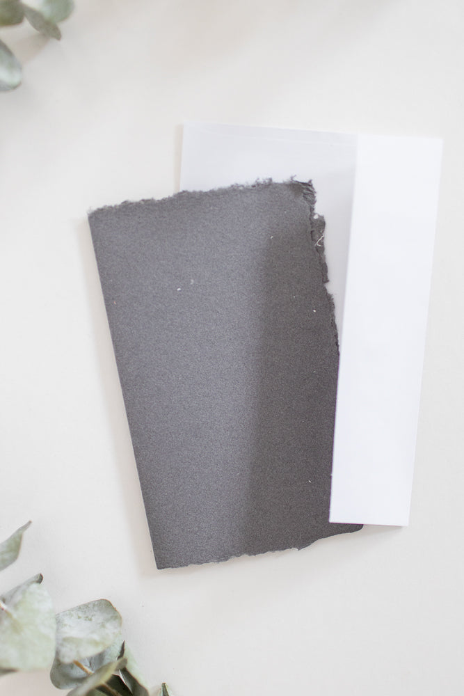 Greeting Card 5 x 8 – Handmade fabric paper