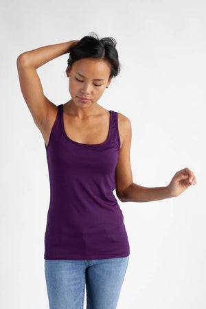 The Reversible Roundtrip Camisole Clothes & Roads X-Small Plum 